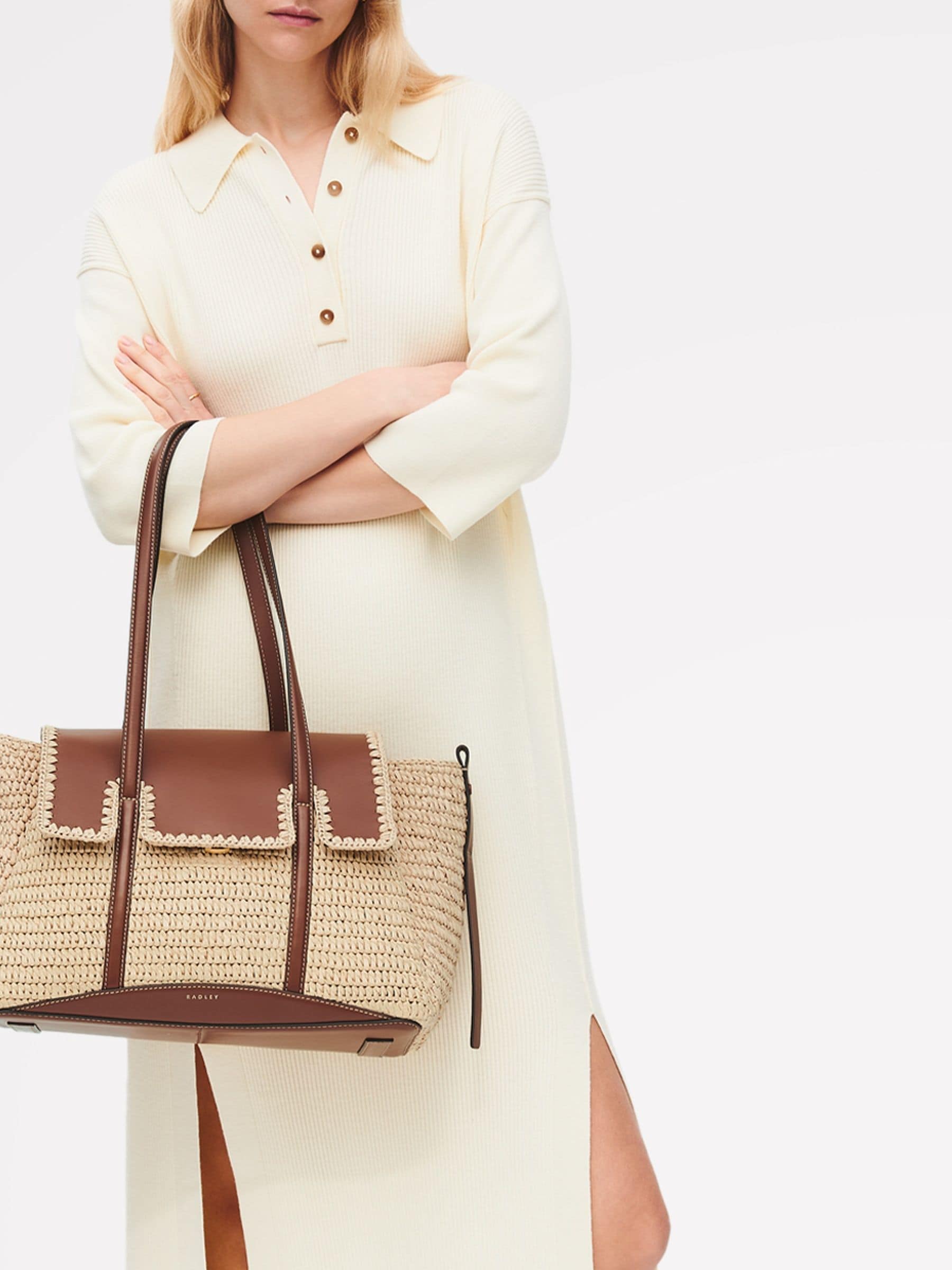 Buy Radley Brown The Chancery Raffia Medium Shoulder Bag from Next USA