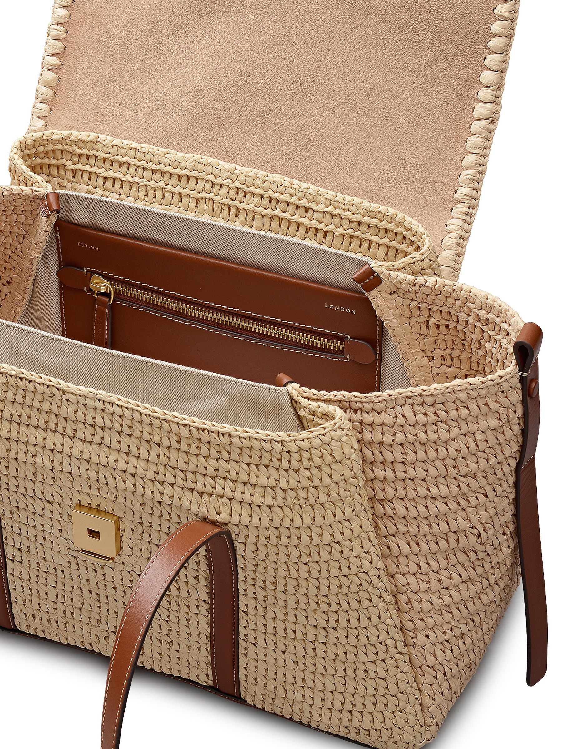 Buy Radley Brown The Chancery Raffia Medium Shoulder Bag from Next USA