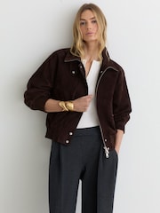 Reiss Remi Pinstripe Wide-Leg Joggers - Image 4 of 7