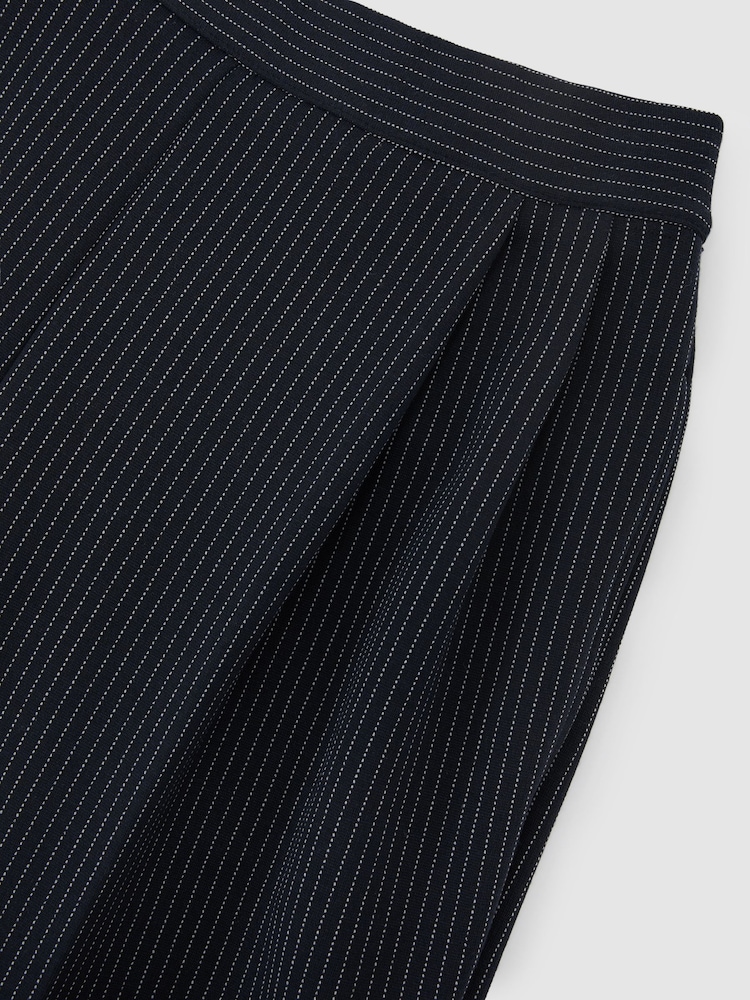 Reiss Remi Pinstripe Wide-Leg Joggers - Image 7 of 7