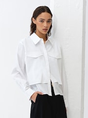 French Connection Cambria Milla Mix Shirt - Imaginea 1 din 6