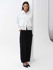 French Connection Cambria Milla Mix Shirt - Imaginea 5 din 6