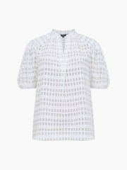 French Connection White Imme Shadow Check Shirt - Image 6 of 6