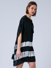 Schwarz - Religion Ella Tie Dye Kaftan Beach Wear layering Cover-Up - Bild 8 von 8