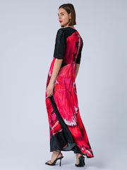 Religion Red Sienna Maxi Occasion Tea Dress With Cute Sleeves - Image 2 of 8