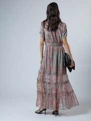 ピンク - Religionロマンチックでありながらもリラックス感のある、Jessieマキシドレスは、きらめくジャカード素材で仕立てられています。 - 画像 6 / 8