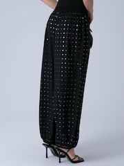 שחור - Religion Embellished Kara Balloon Trousers - תמונה 4 מתוך 7