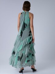 Religion Green Taylor Maxi Dress With Full Ruffle Skirt - Image 2 of 8