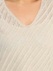 Yours Curve Natural Knitted Long Sleeve Top - Image 5 of 6