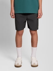 Lyle & Scott Black Plain Swim Shorts - Image 1 of 8
