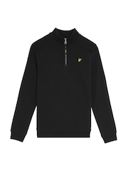 Lyle & Scott Black Quarter Zip Pullover Jumper - Image 4 of 6