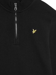 Lyle & Scott Black Quarter Zip Pullover Jumper - Image 6 of 6