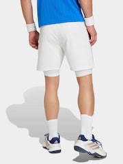 adidas White Shorts & Tight Tennis Shorts Set - Image 2 of 6