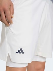 adidas White Shorts & Tight Tennis Shorts Set - Image 4 of 6