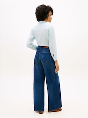 Tommy Hilfiger Blue 70s High Rise Wide Leg Jeans - Image 3 of 5