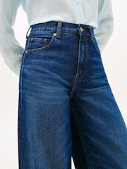 Tommy Hilfiger Blue 70s High Rise Wide Leg Jeans - Image 4 of 5