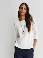 Weekend MaxMara White Multia Mid Sleeve T-shirt - Image 1 of 10