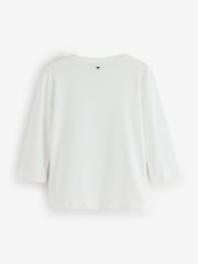 Weekend MaxMara White Multia Mid Sleeve T-shirt - Image 7 of 10