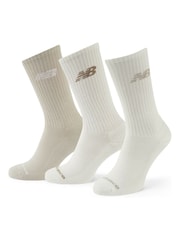 New Balance Neutral Waffle Knit Mid-Calf Socks 3-Pack - Image 1 of 3