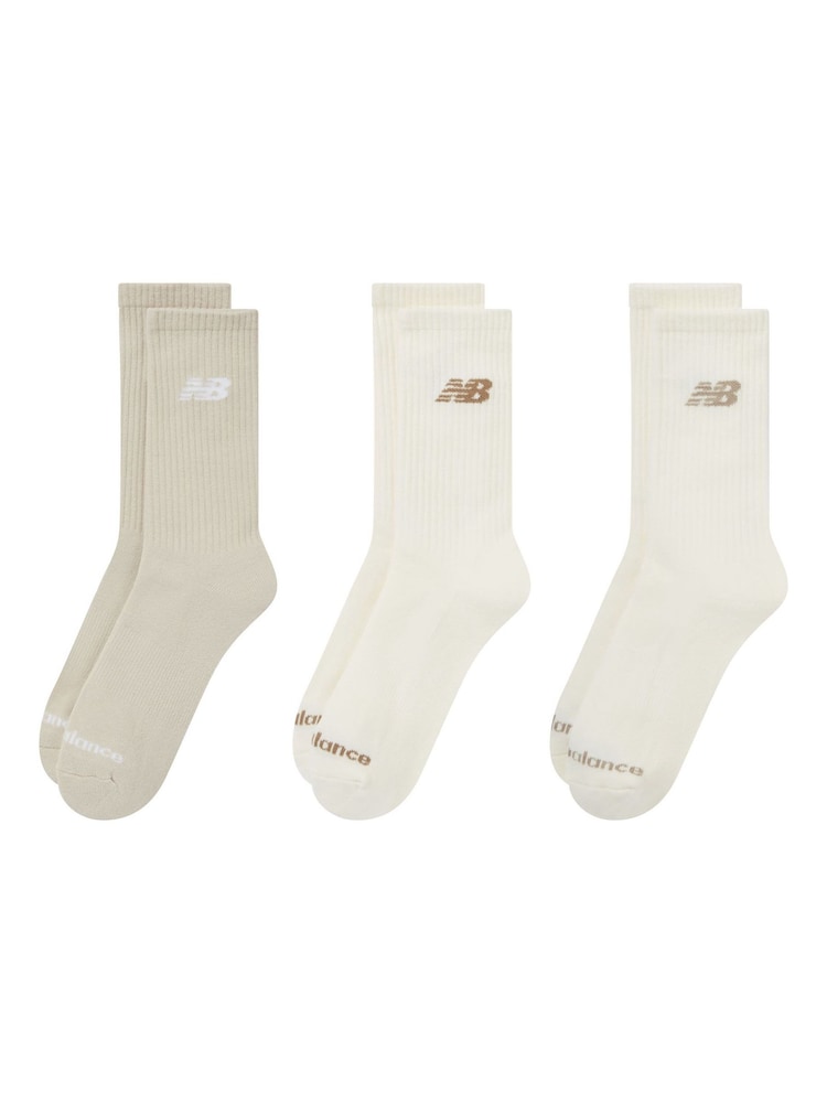 New Balance Neutral Waffle Knit Mid-Calf Socks 3-Pack - Image 2 of 3