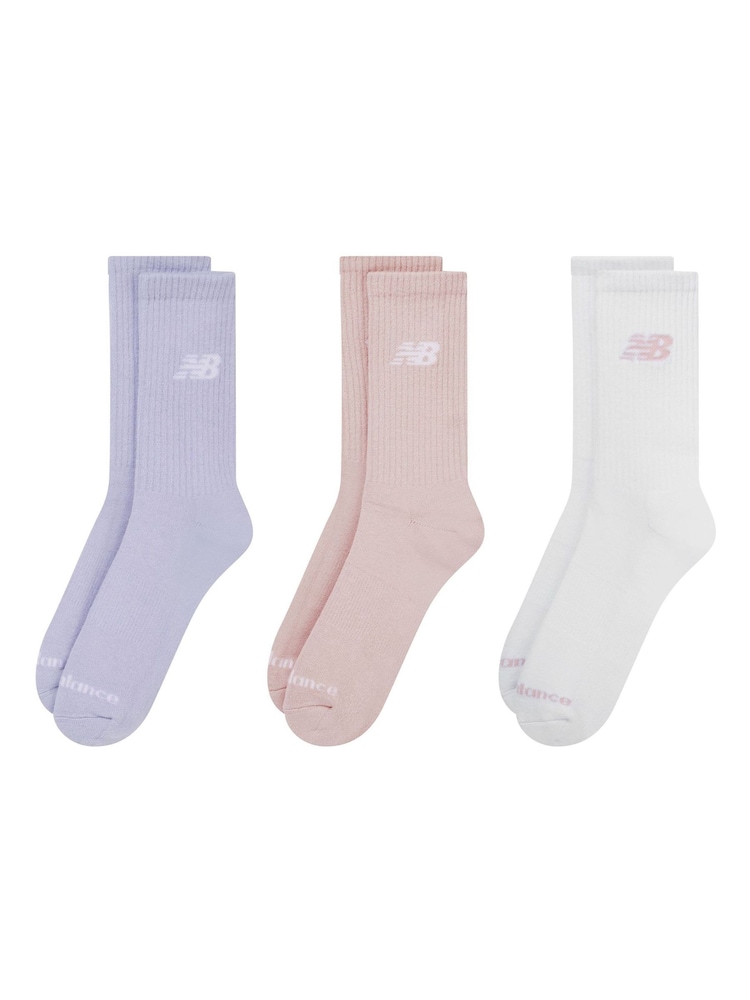 New Balance Neutral NB Essentials Line Mid-Calf Socks 3-Pack - Image 2 of 3