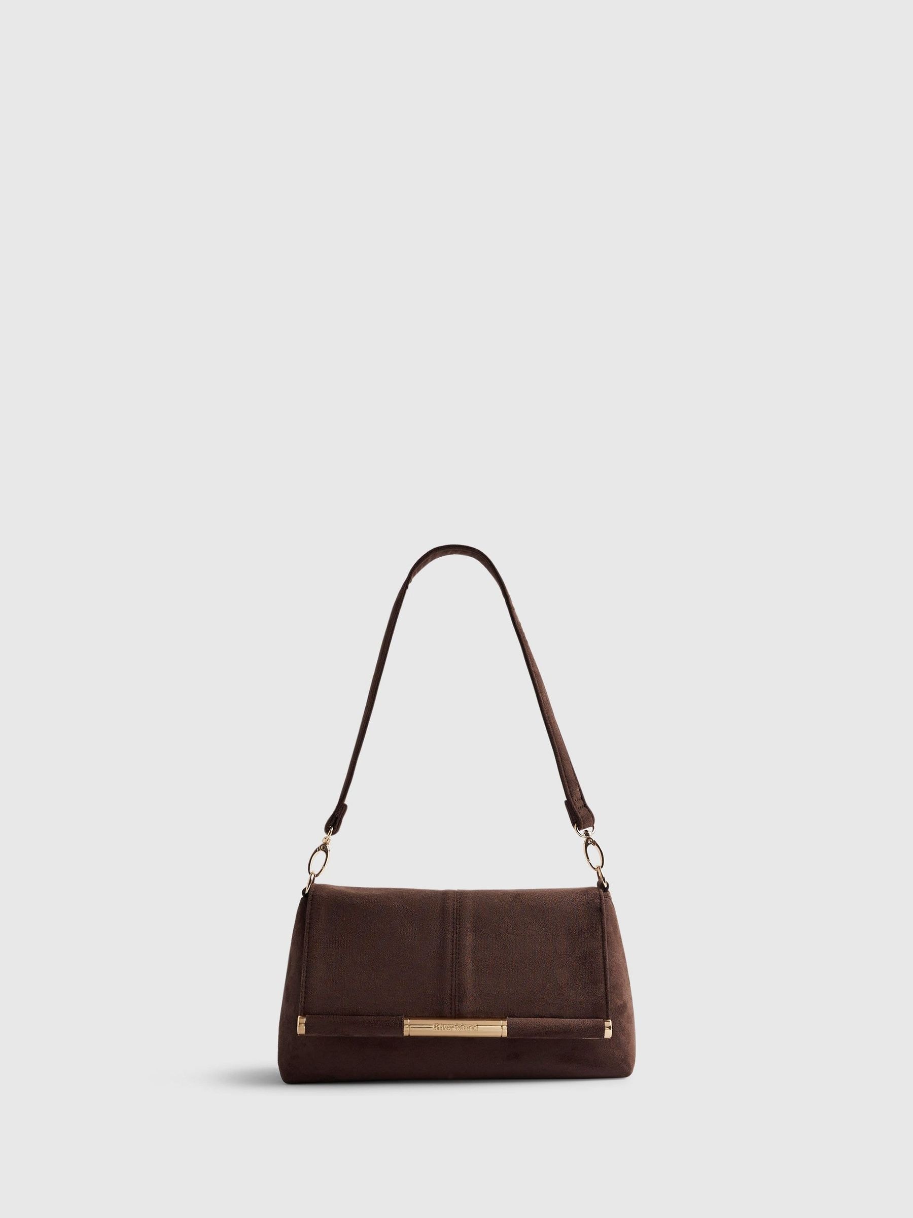 Buy River Island Brown Bar Front Clutch Bag from Next USA
