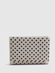 River Island Cream Polka Dot Foldout Purse - Image 2 of 5