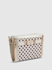 River Island Cream Polka Dot Foldout Purse - Image 3 of 5