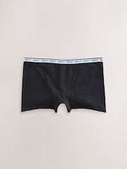 Black/White/Pastel Rose Nude Boyshort Cotton Logo Knickers 7 Pack - Image 4 of 6