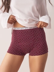 Black/Berry Spot - Matibay na Daloy na Cotton Period na Pantalon 4 Pakete - Larawan 2 ng 10