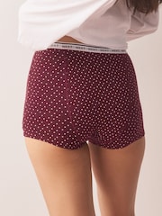 Black/Berry Spot - Matibay na Daloy na Cotton Period na Pantalon 4 Pakete - Larawan 3 ng 10
