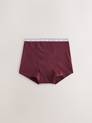 Black/Berry Spot - Matibay na Daloy na Cotton Period na Pantalon 4 Pakete - Larawan 7 ng 10