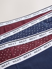 Black/Berry Spot - Matibay na Daloy na Cotton Period na Pantalon 4 Pakete - Larawan 9 ng 10