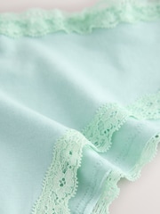 Viola/verde - Cotone e Pizzo Slip 7 Confezione - Immagine 10 di 10