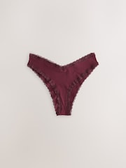 Viola/verde - Cotone e Pizzo Slip 7 Confezione - Immagine 2 di 10