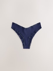 Viola/verde - Cotone e Pizzo Slip 7 Confezione - Immagine 5 di 10