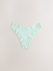 Viola/verde - Cotone e Pizzo Slip 7 Confezione - Immagine 6 di 10