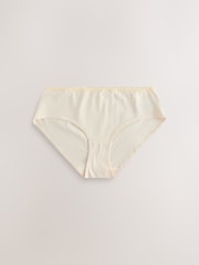 Purple/Green Short Cotton and Lace Knickers 7 Pack - Image 5 of 10