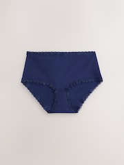 Lilla/Grønn - Knickers i bomull og blonder 7 Pakke - Bilde 8 av 10