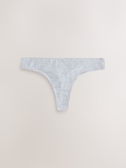 Spot & Check Thong Cotton Rich Knickers 7 Pack - Image 4 of 10
