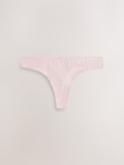 Spot & Check Thong Cotton Rich Knickers 7 Pack - Image 6 of 10
