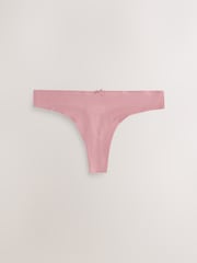 Spot & Check Thong Cotton Rich Knickers 7 Pack - Image 8 of 10