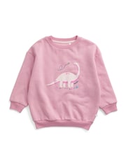 MORI Pink Dinosaur Supersoft Oversized Sweatshirt - Image 4 of 5