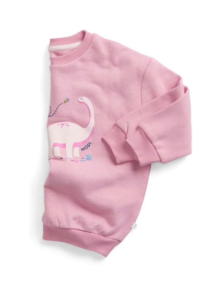 MORI Pink Dinosaur Supersoft Oversized Sweatshirt - Image 5 of 5