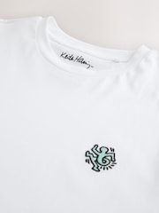 White Keith Haring Relaxed Fit Artist T-Shirt - Image 6 of 7