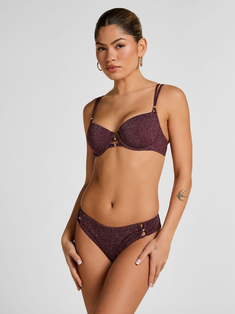 Hunkemöller Brown Panama Rio Bikini Bottoms - Image 1 of 5