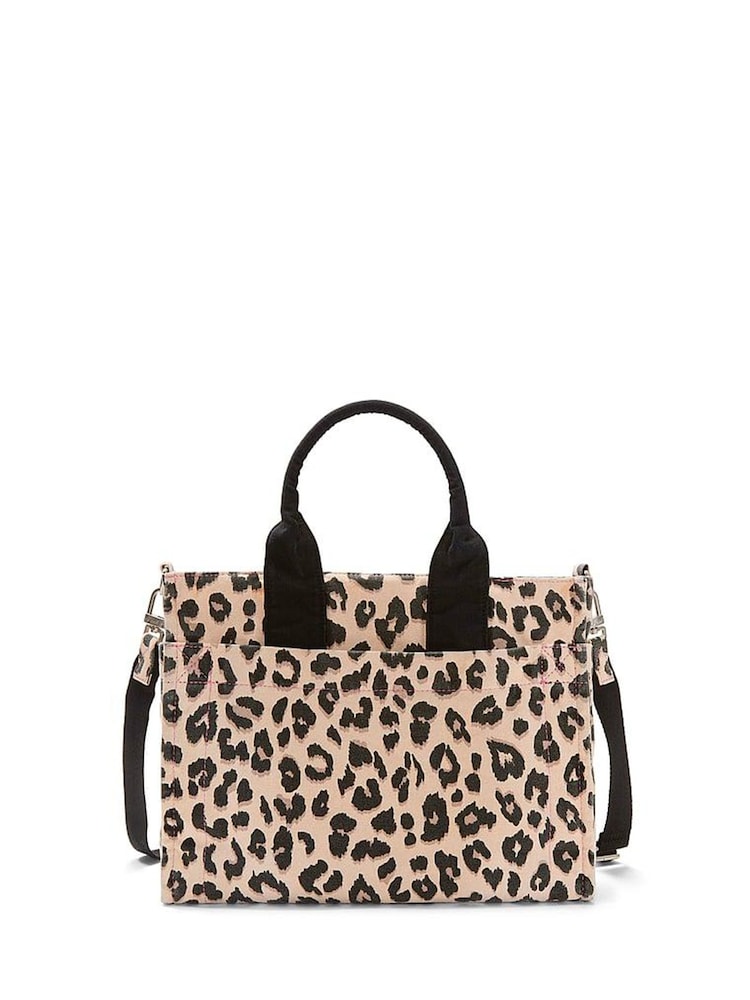 Victoria's Secret Pink Leopard Brown Tote Bag - Image 2 of 2 Victoria's Secret Pink Leopard Brown Tote Bag - Image 2 of 2