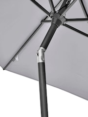 Pacific Luna Grey Riva Round Garden Parasol - Image 6 of 6