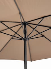 Pacific Taupe Riva Round Garden Parasol - Image 4 of 5