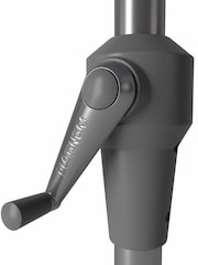 Pacific Taupe Riva Round Garden Parasol - Image 5 of 5